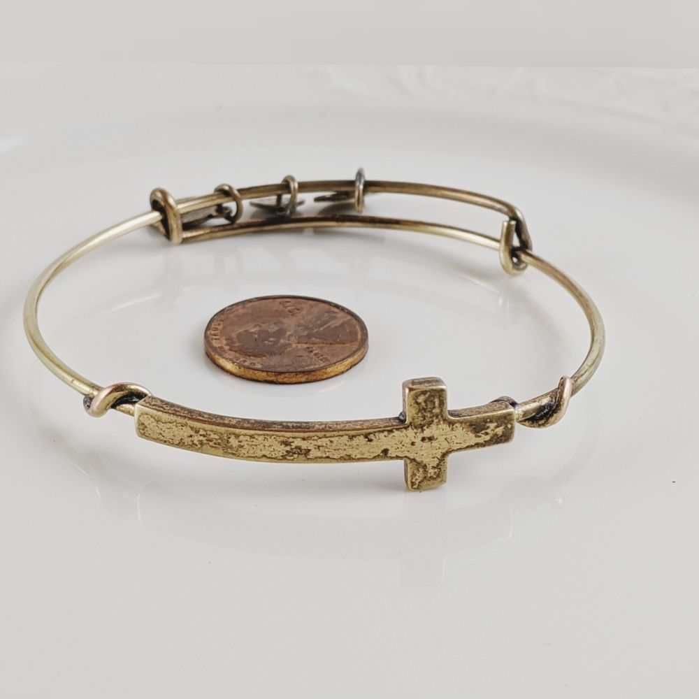 🖤3 for 25🖤Rafaelian Gold Cross Side Bracelet